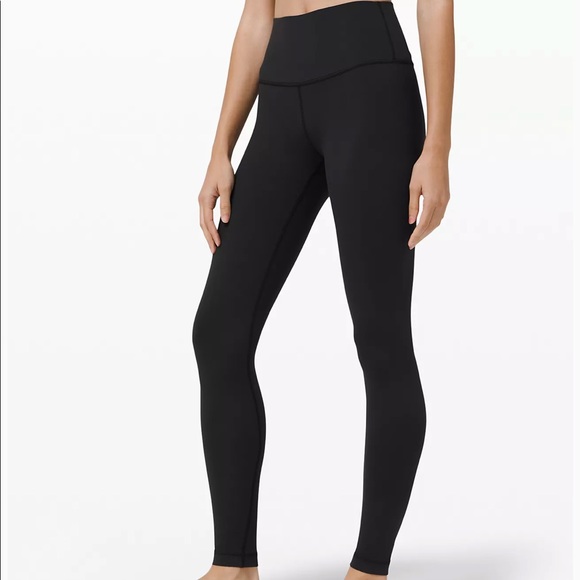 lululemon athletica Pants - Lululemon Black Wunder Under High-Rise Tight 28" 
Luon (full length) size 4
